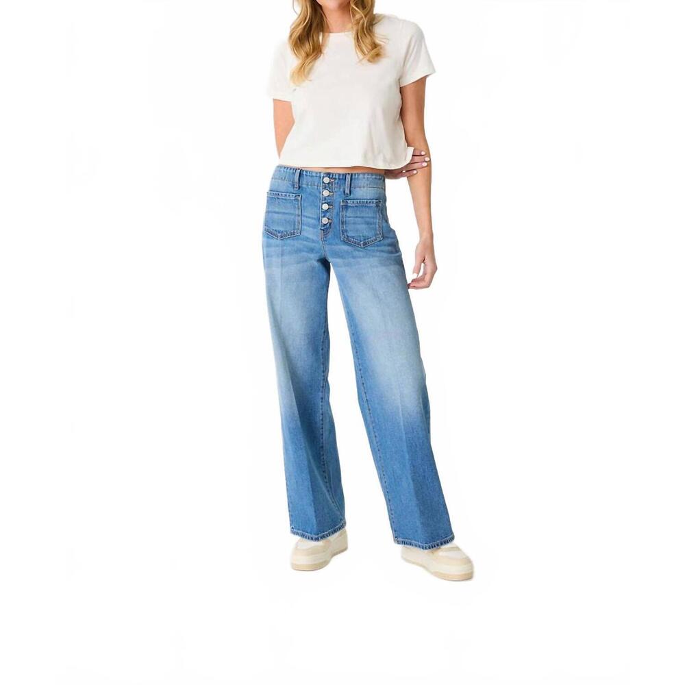 NEW LEVEL99 dillion no waist jeans in light indigo